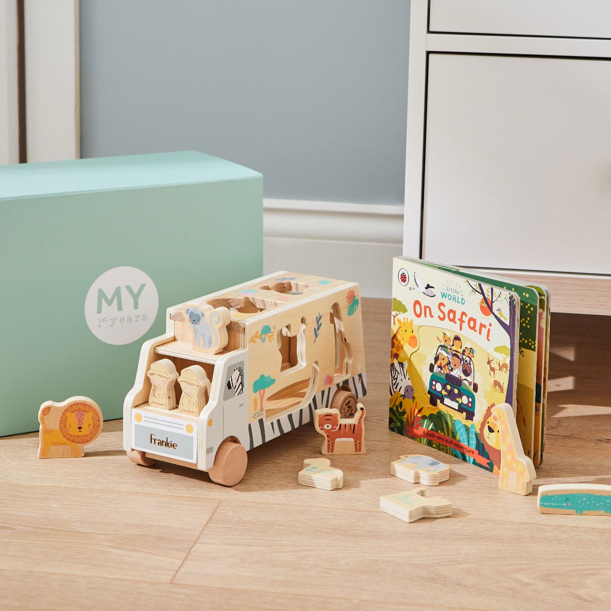 Personalised Safari Read and Play Set