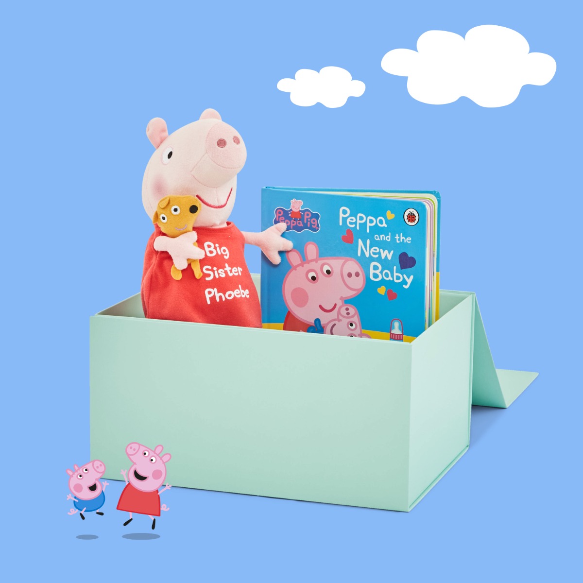 Personalised Peppa George Sibling Set