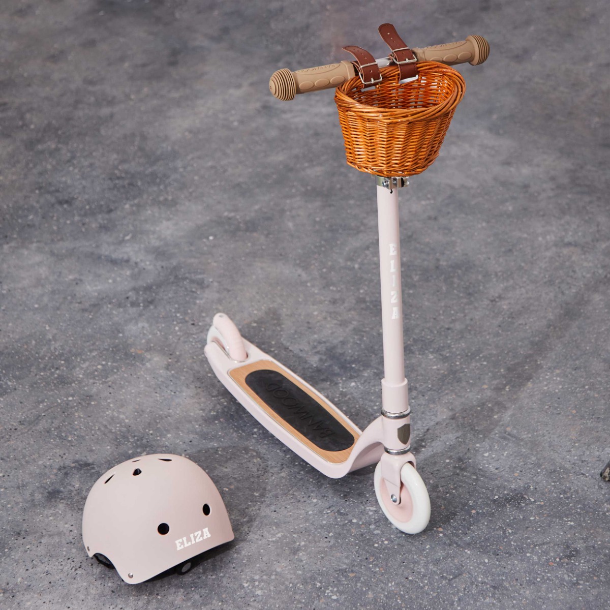 Personalised Banwood Three-Wheel Scooter and Helmet Set