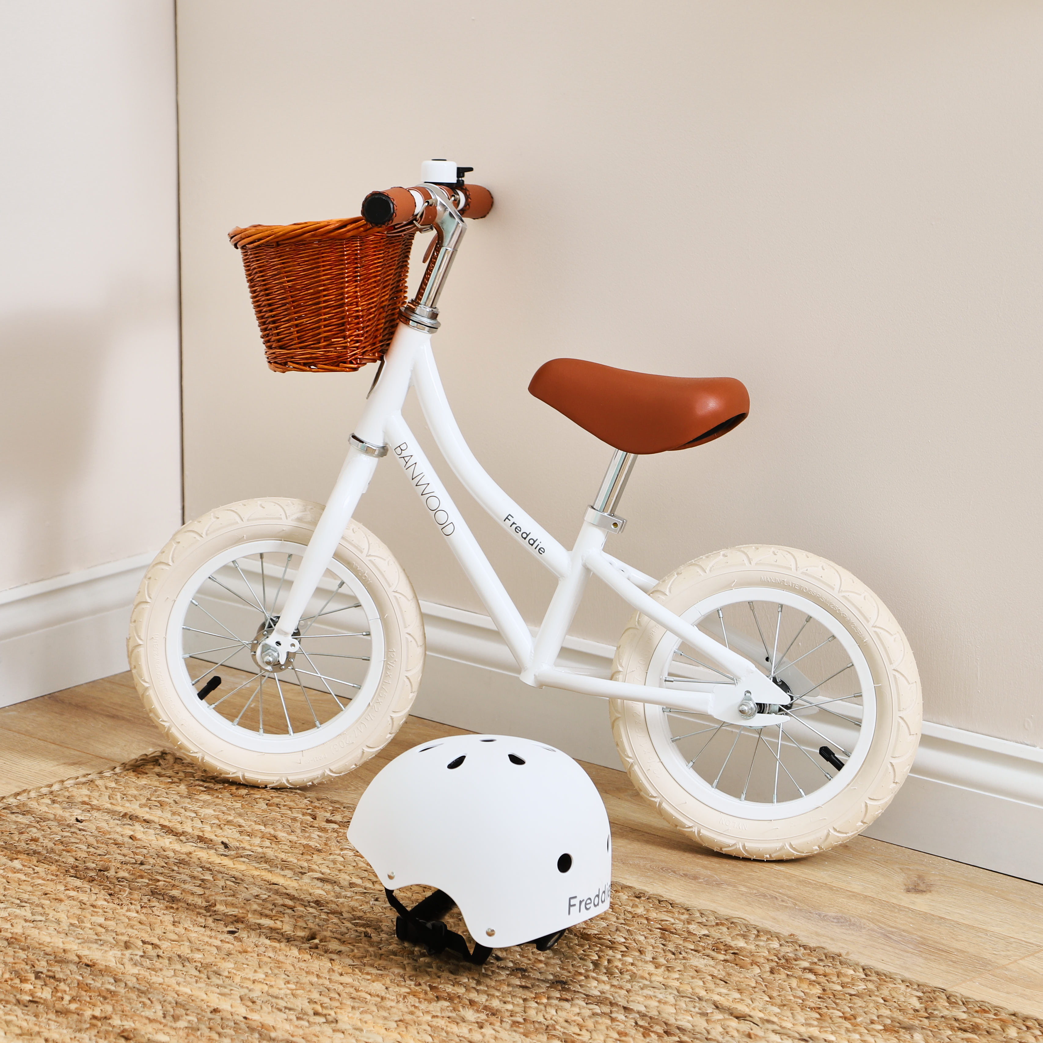 Personalised Banwood First Go Balance Bike and Helmet Gift Set