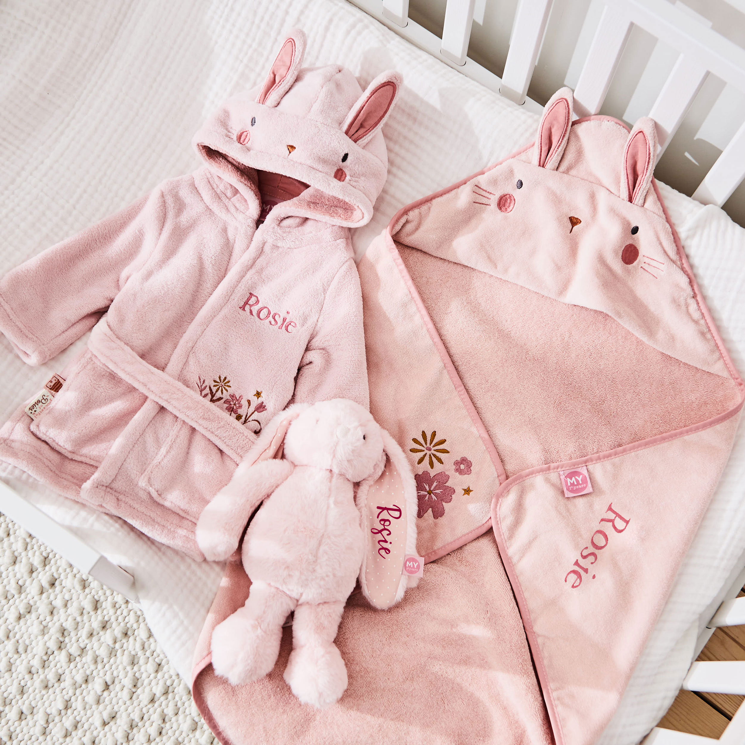 Personalised Bunny Splash Snuggle and Cuddle Gift Set