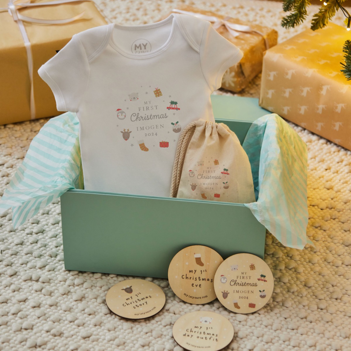 Personalised Christmas Milestone Gift Set