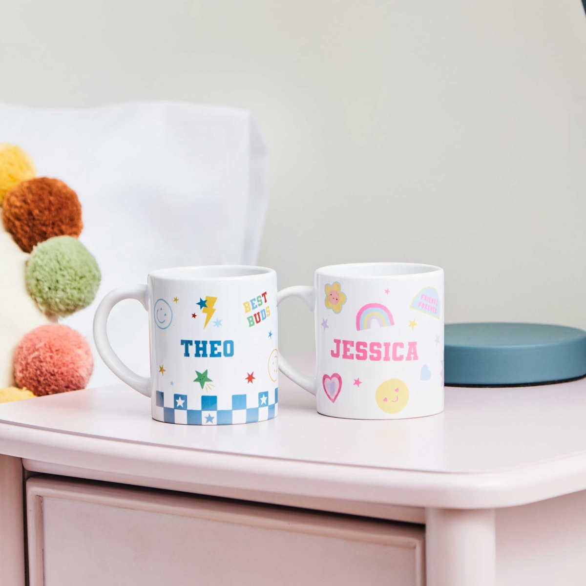 Personalised Best Friends Mix Match Mini Mug Set