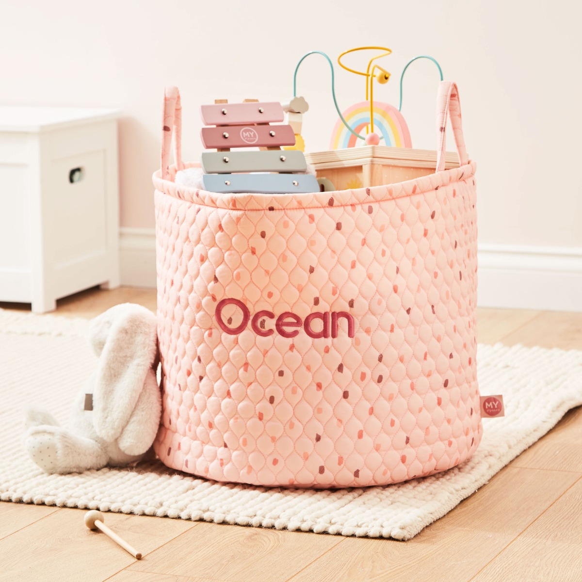 Personalised Large Polka Dot Storage Bag