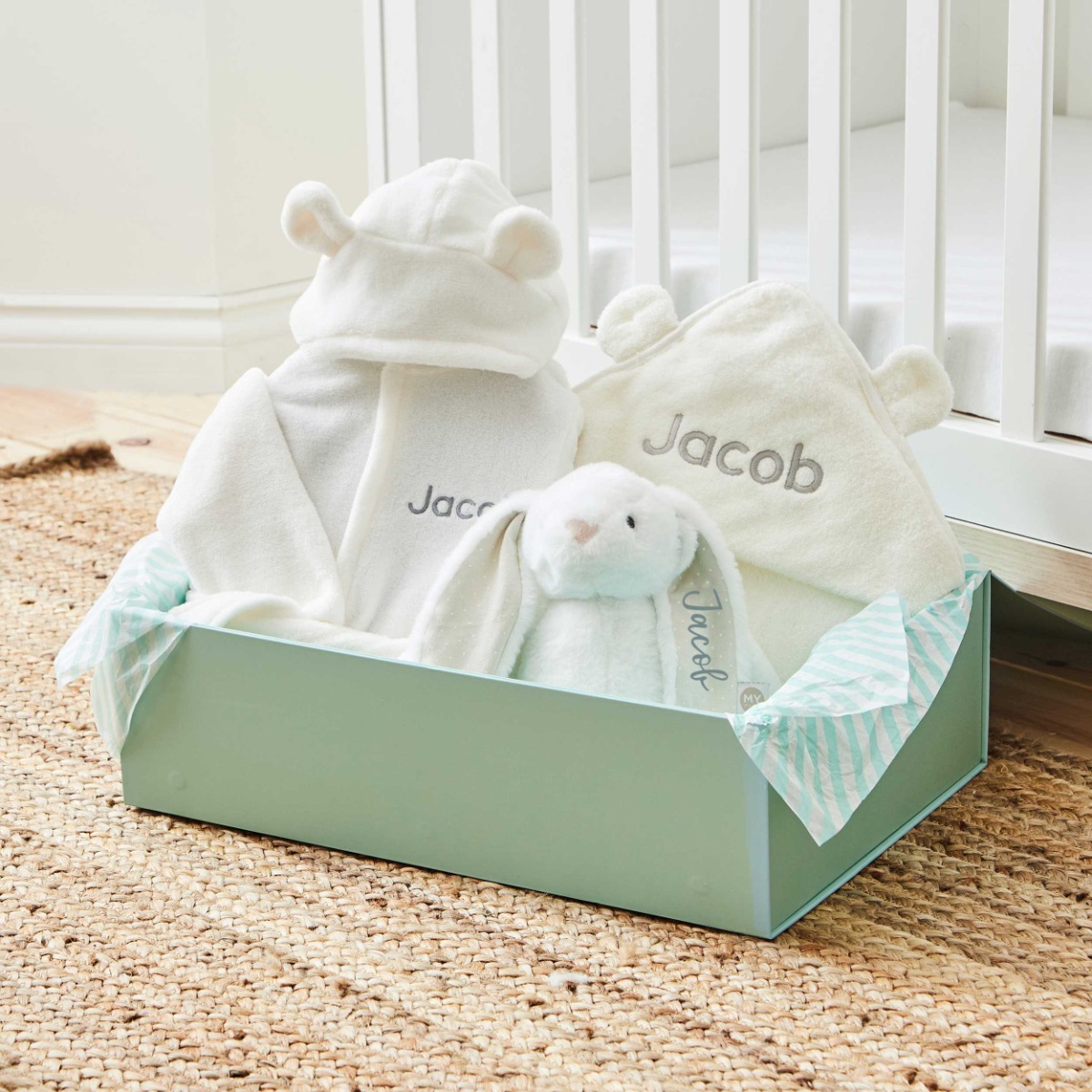 Personalised Ivory Splash Snuggle Cuddle Gift Set