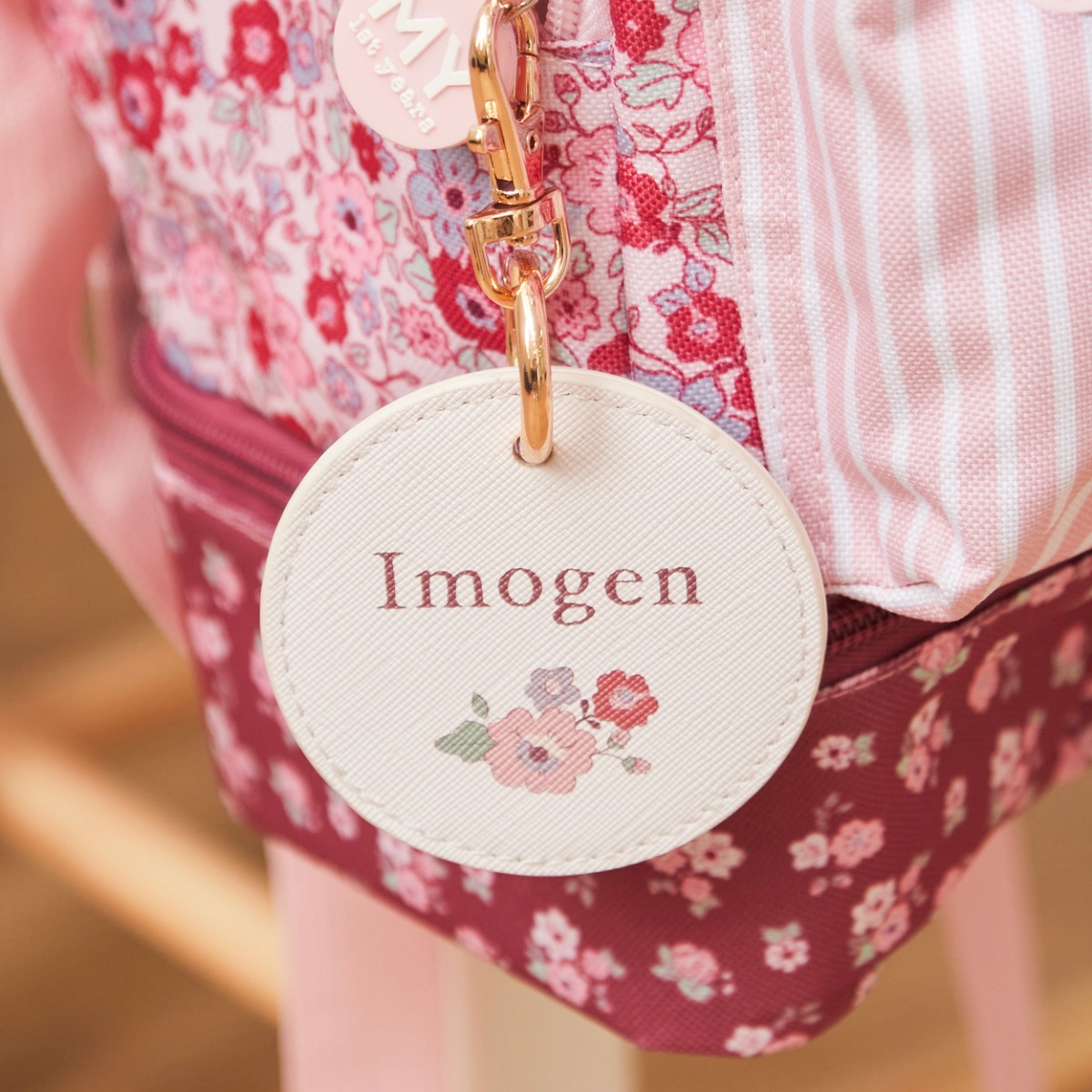 Personalised Floral Keyring