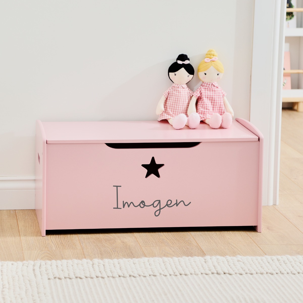 Personalised Large Star Design Toy Box