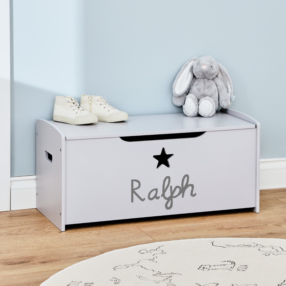 Personalised Large Star Design Toy Box