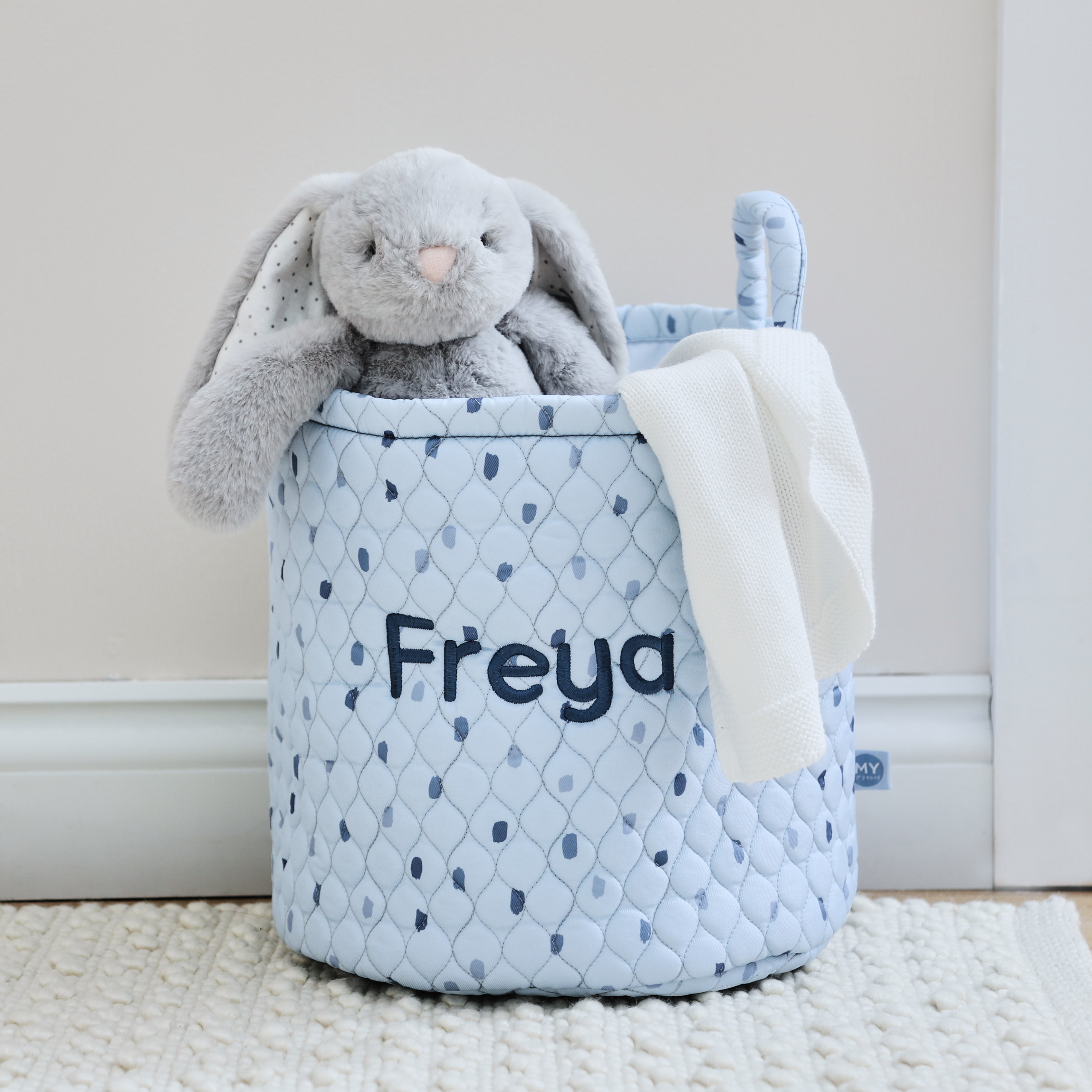 Personalised Medium Polka Dot Storage Bag