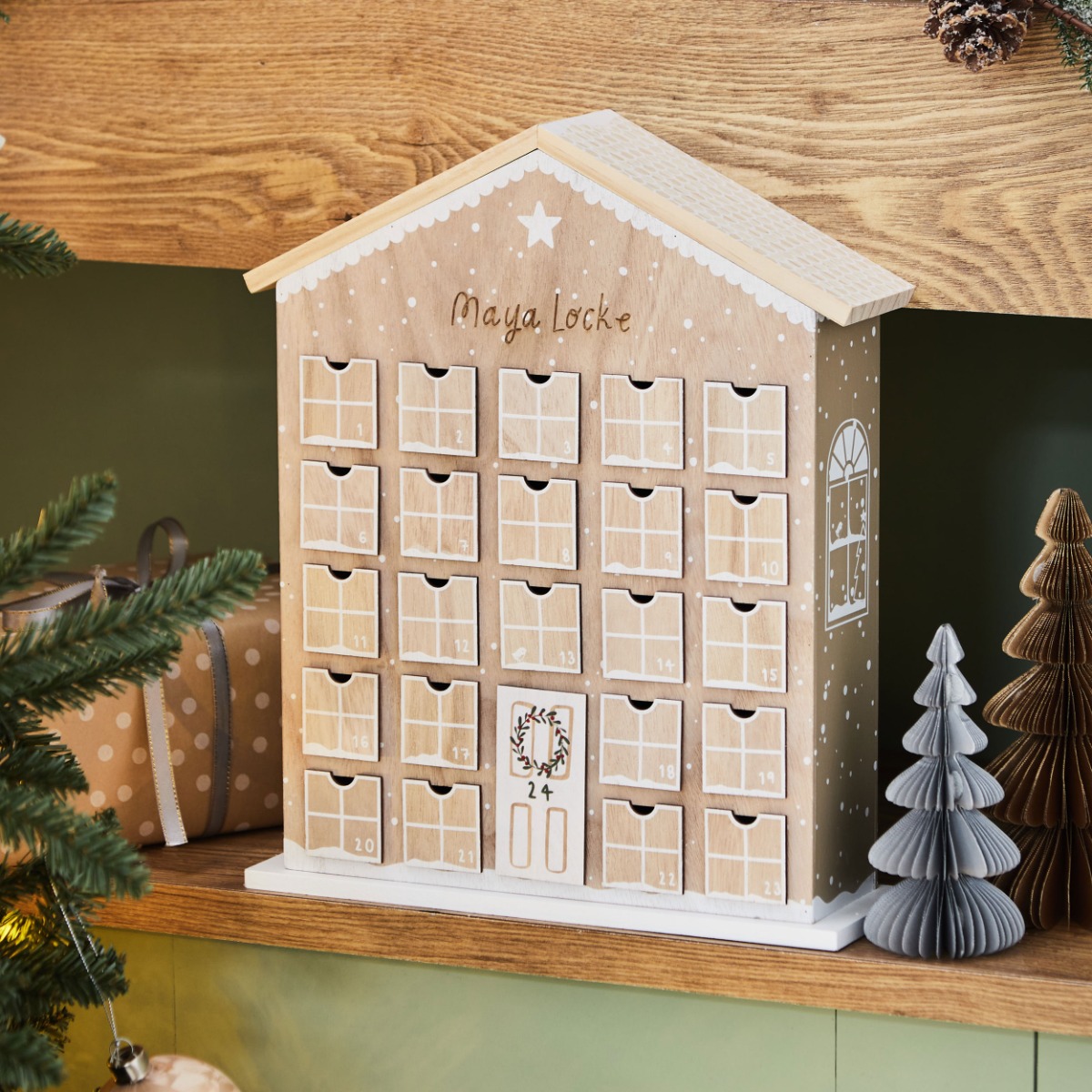 Personalised Gingerbread Advent House