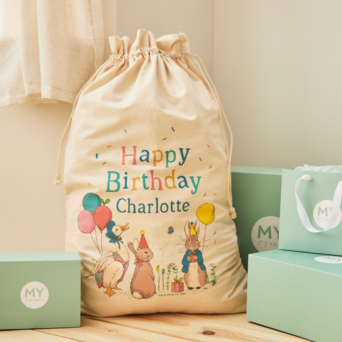 Personalised Peter Rabbit Birthday Sack