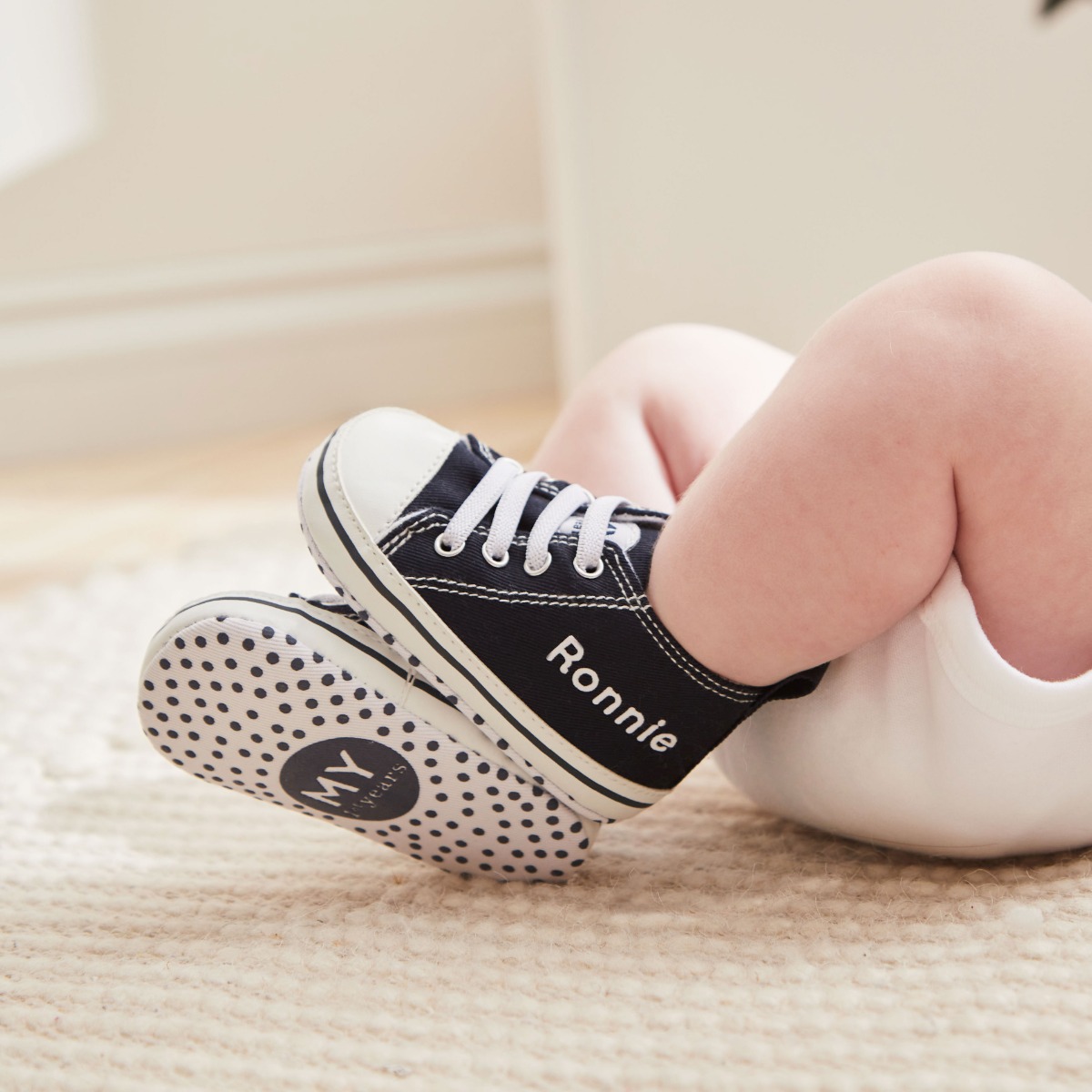 Personalised Baby High Top Shoes