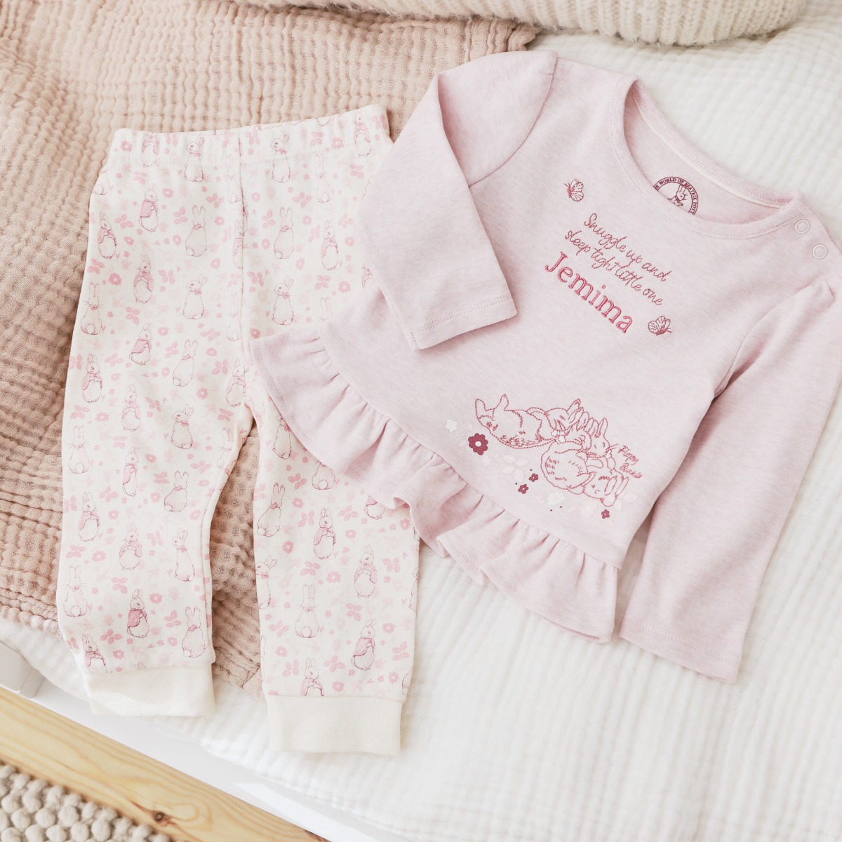 Personalised Flopsy Bunny Pyjama Set