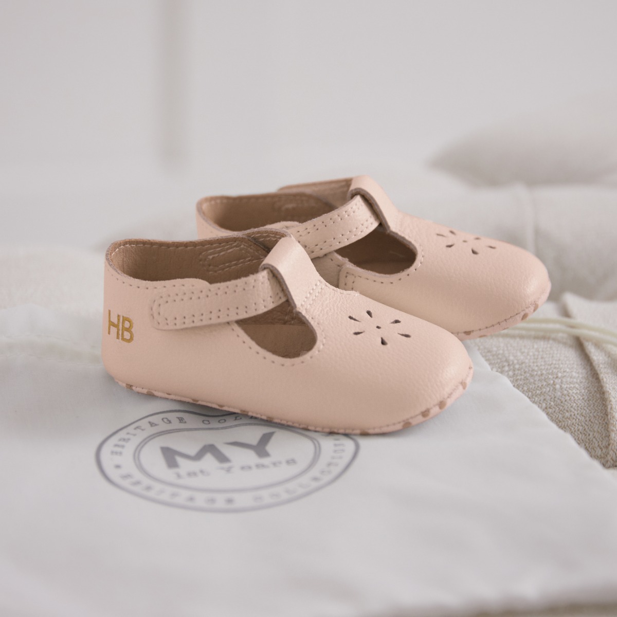 Personalised Leather Pram Shoes