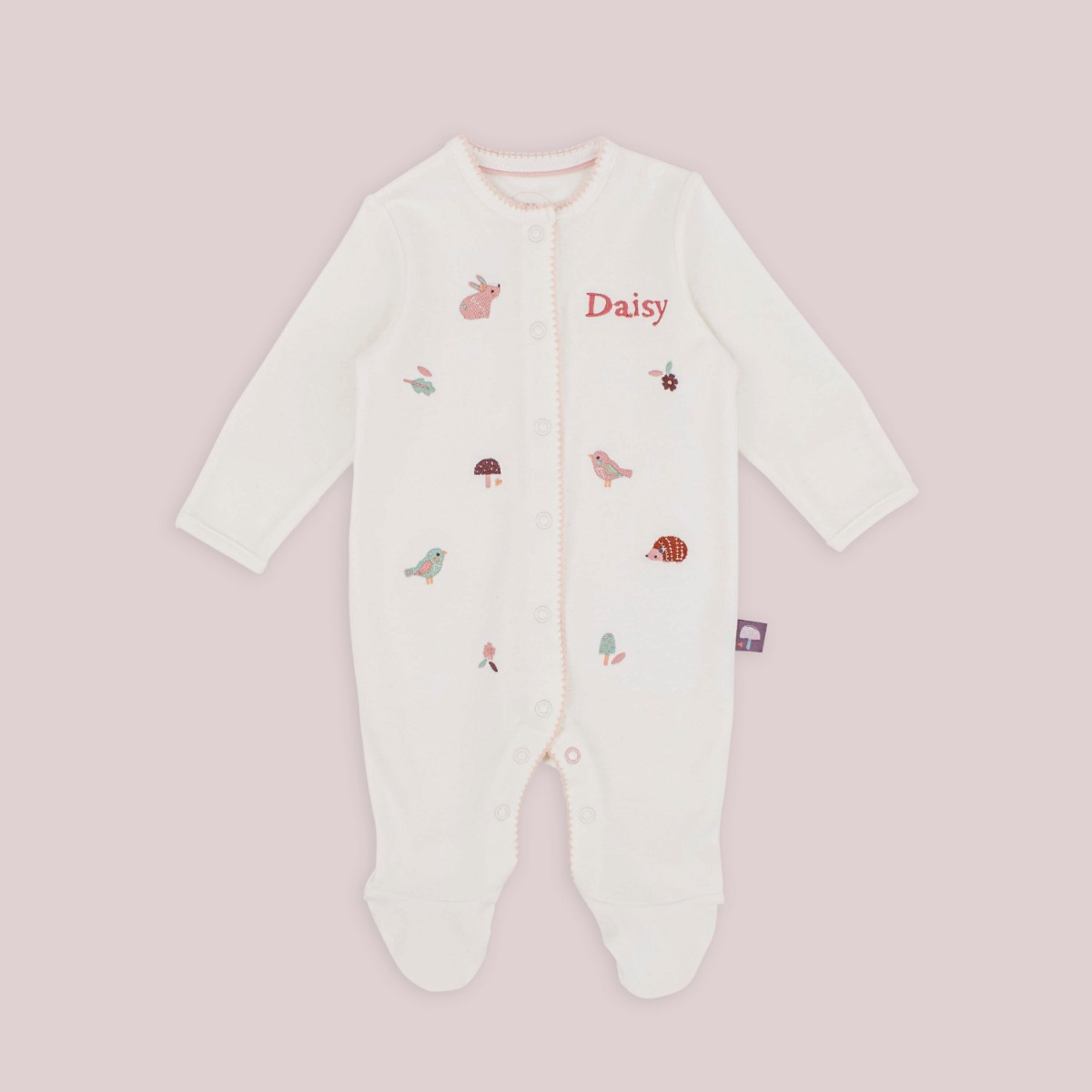 Personalised Woodland Wonders Sleepsuit