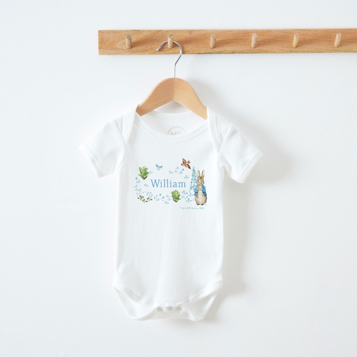 Personalised Peter Rabbit Bodysuit