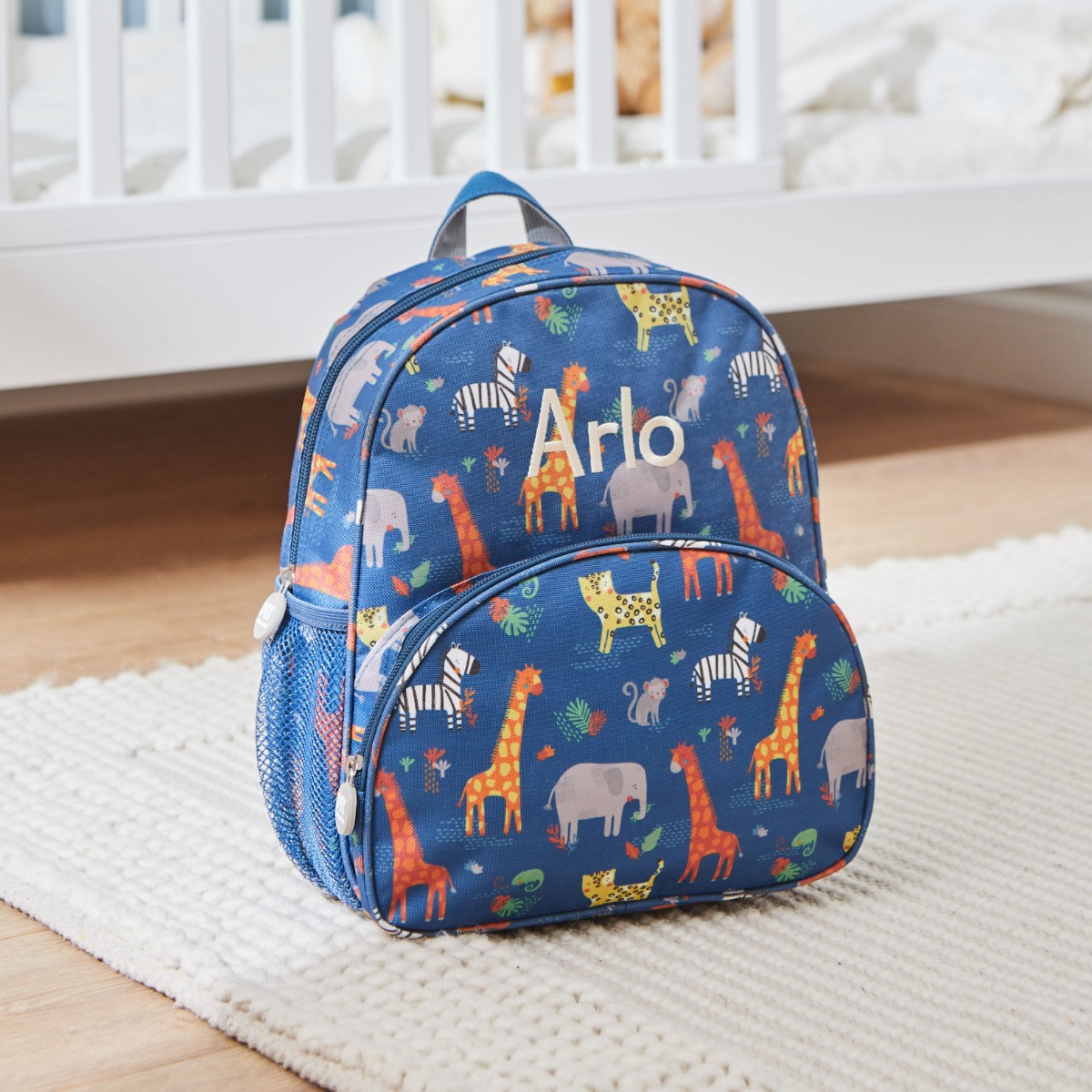 Personalised Safari Print Medium Backpack