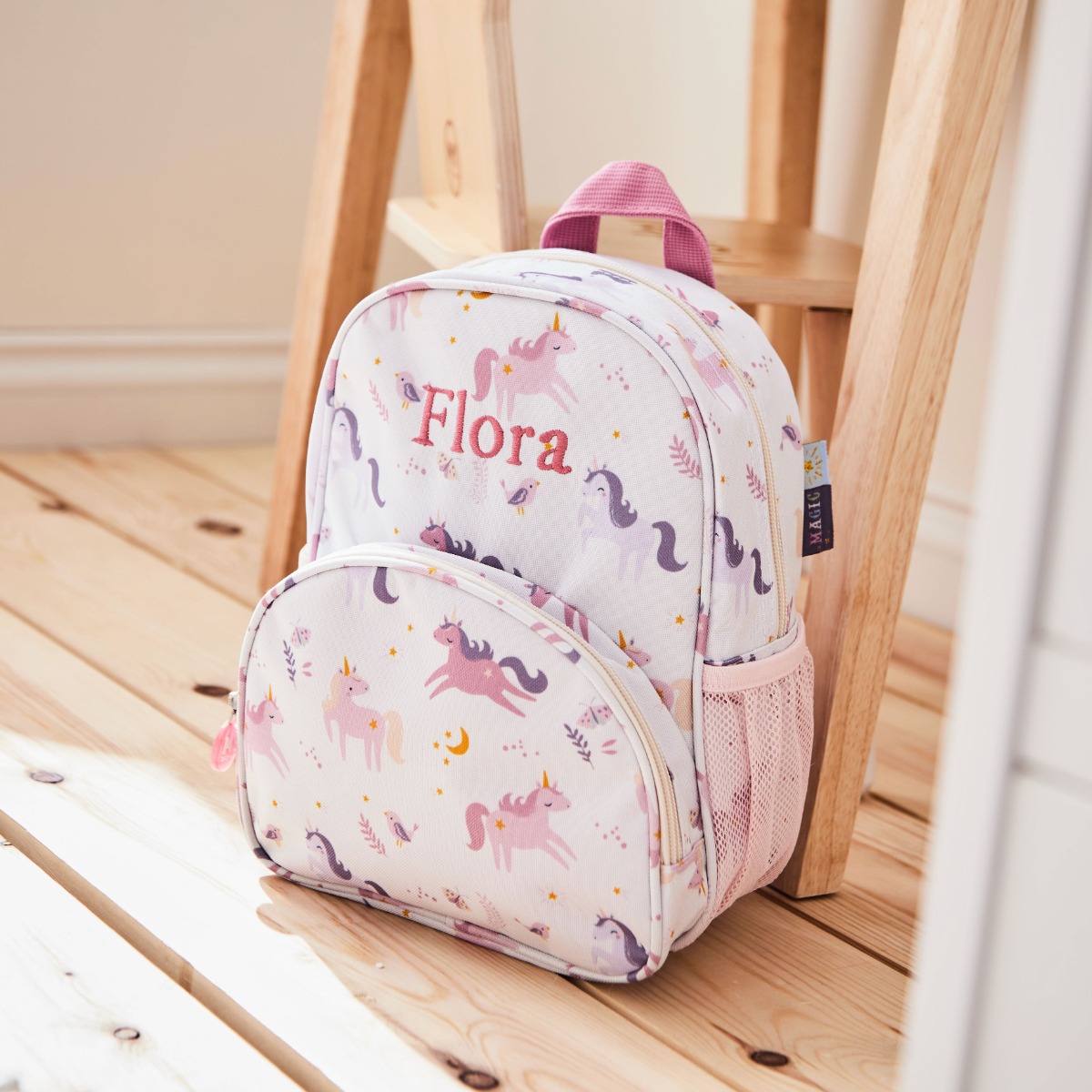 Personalised Unicorn Print Mini Backpack