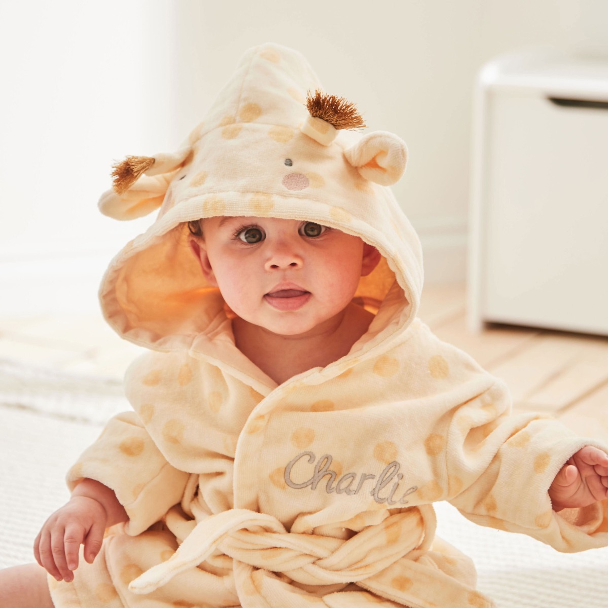 Personalised Giraffe Towelling Robe