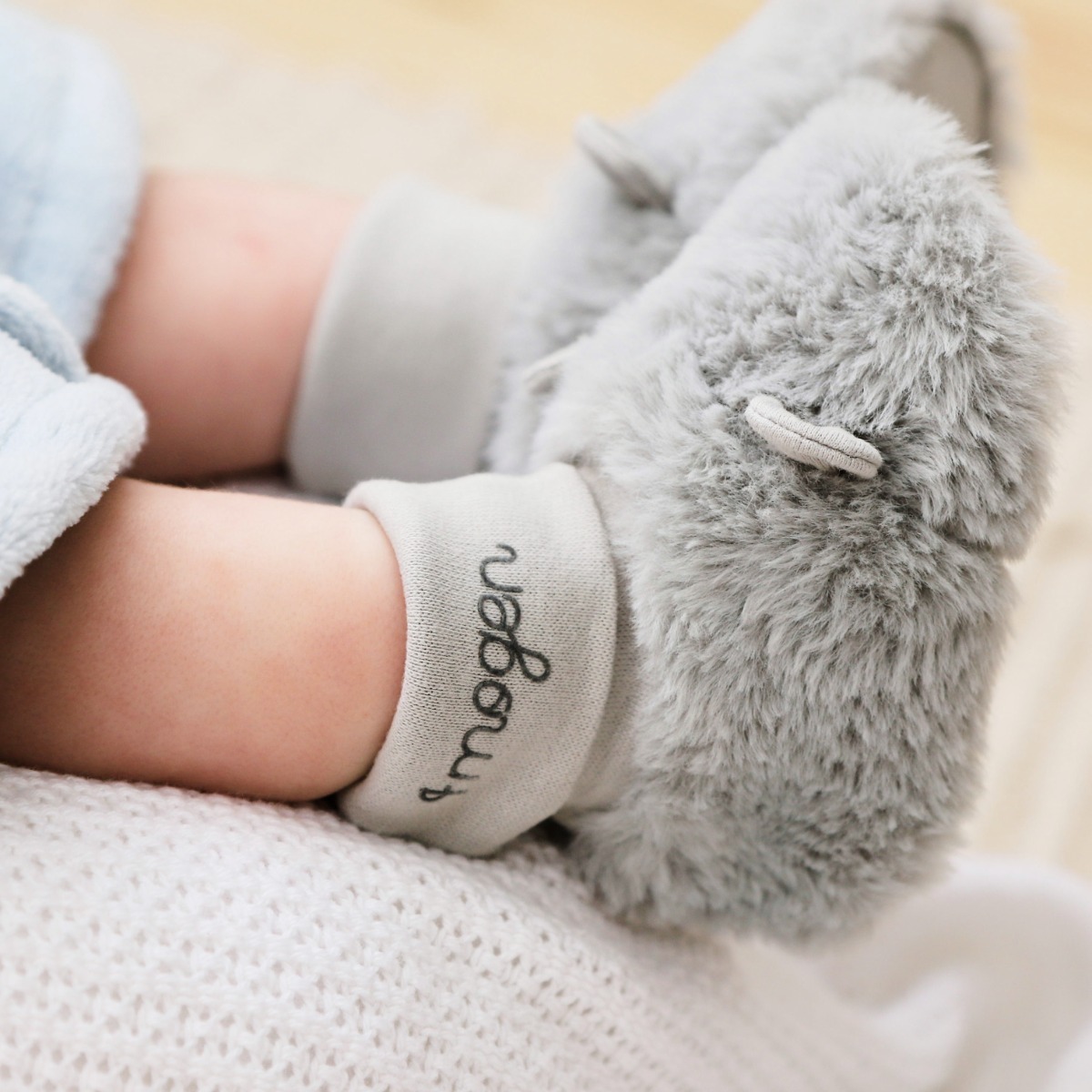 Personalised Pastel Sock-Top Booties