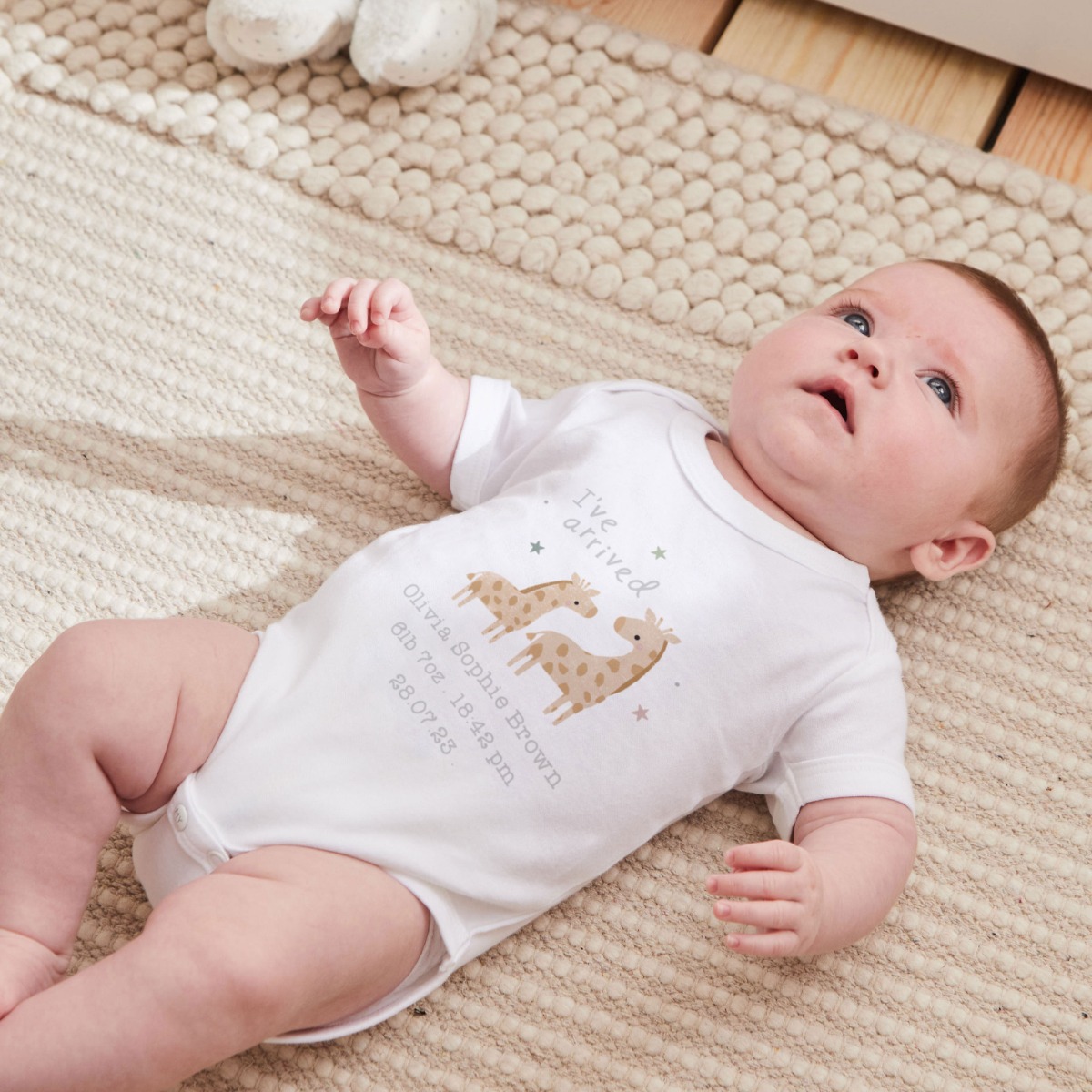 Personalised New Arrival Giraffe Bodysuit