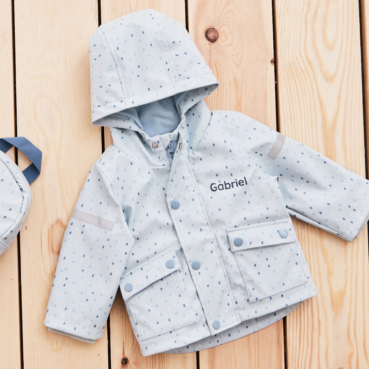 Personalised Spot Print Raincoat