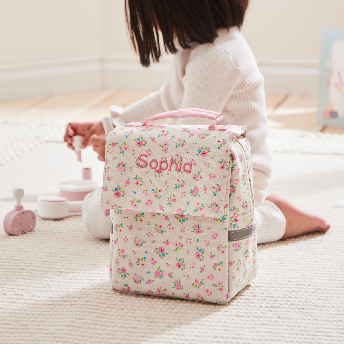 Personalised Ditsy Print Lunch Bag