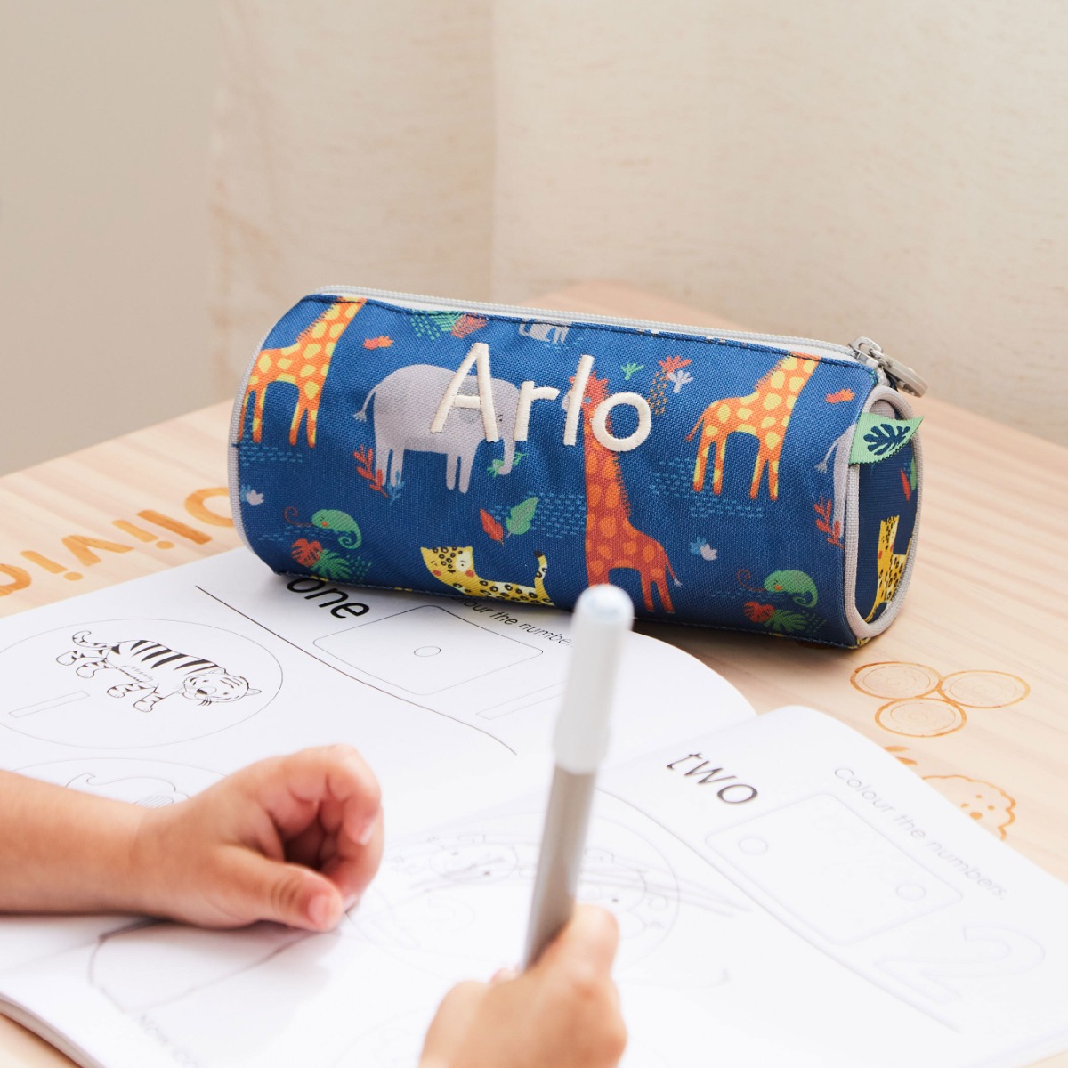 Personalised Safari Pencil Case