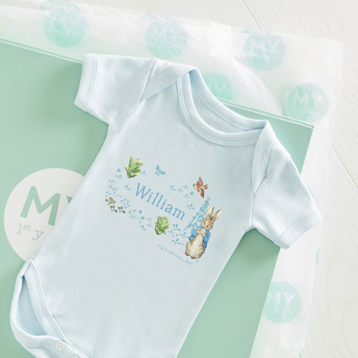 Personalised Peter Rabbit Bodysuit