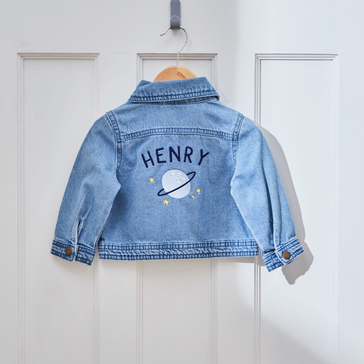 Personalised Space Denim Jacket