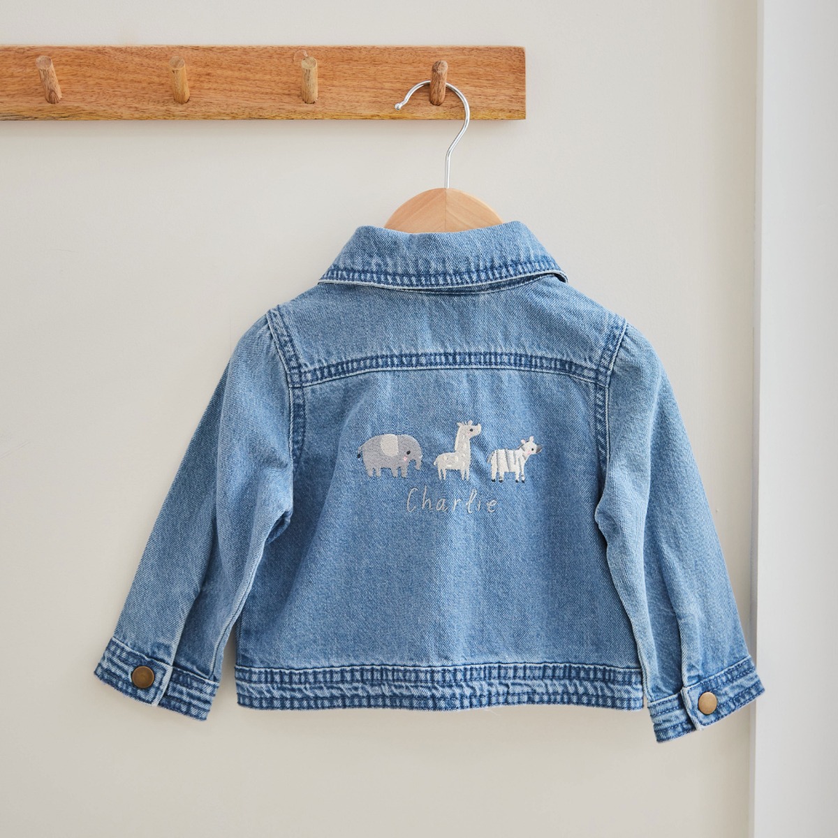 Personalised Born to be Loved Children s Denim Jacket