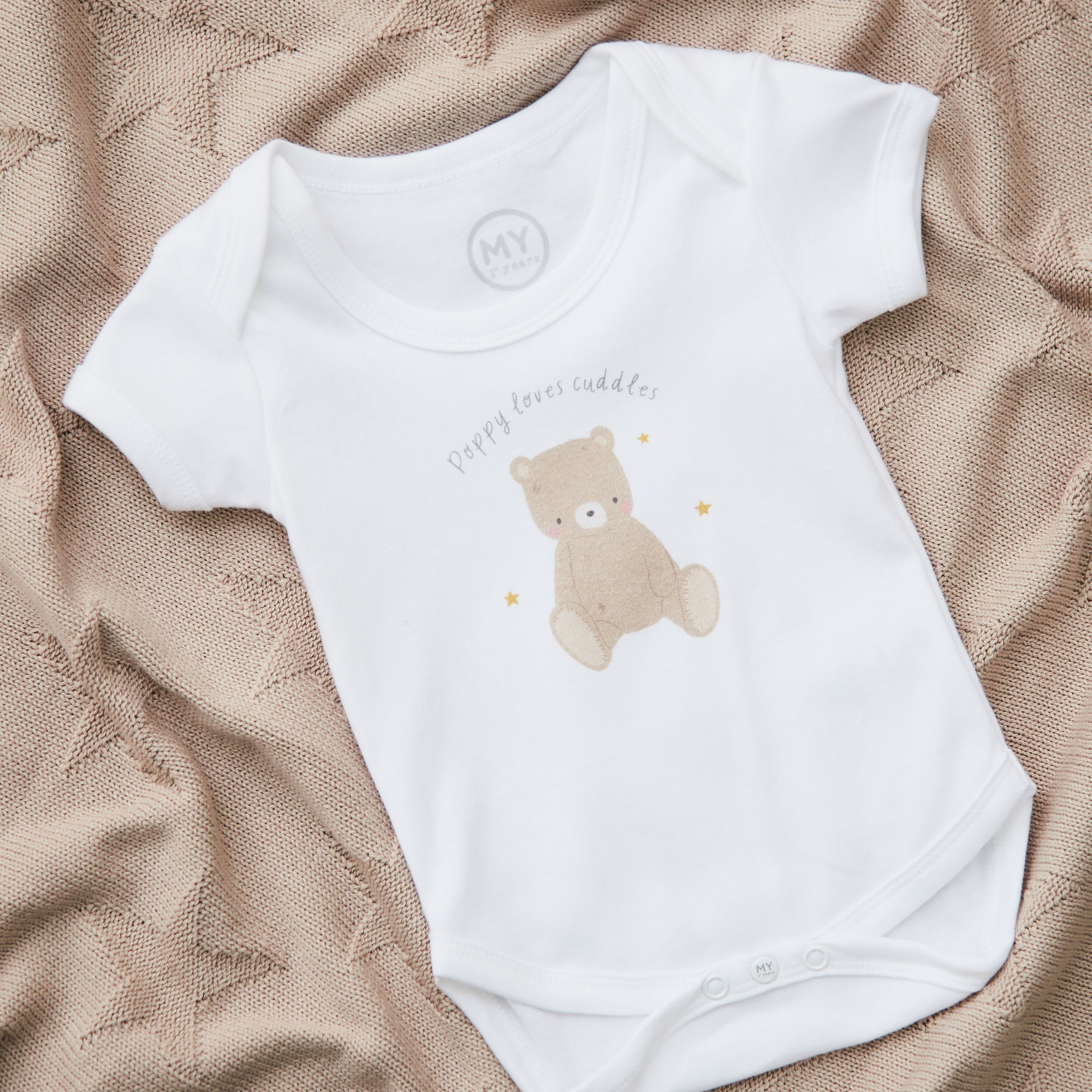 Personalised Biscuit Bear Bodysuit