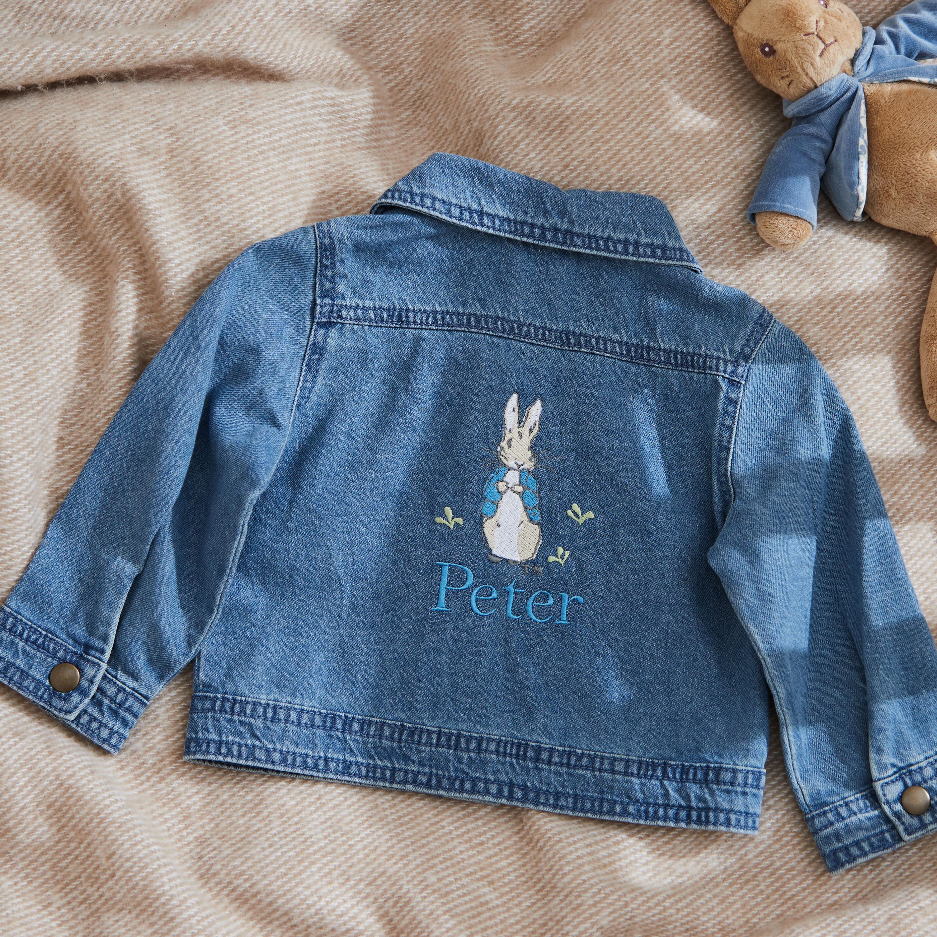 Personalised Peter Rabbit Children s Denim Jacket