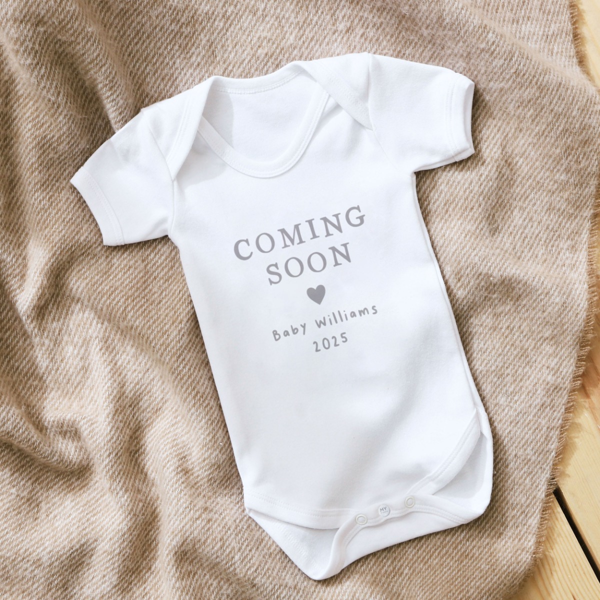 Personalised Coming Soon Bodysuit