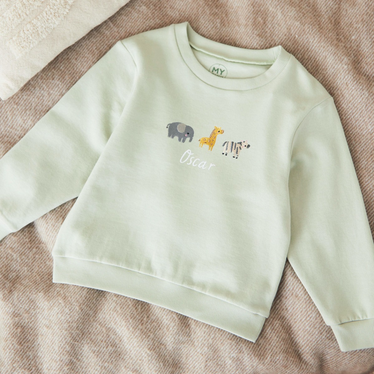 Personalised Safari Sage Sweatshirt