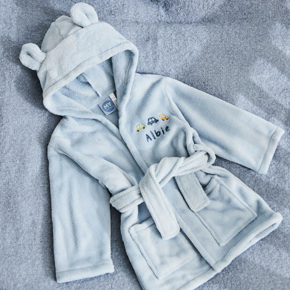 Personalised Car Fleece Robe with Ears