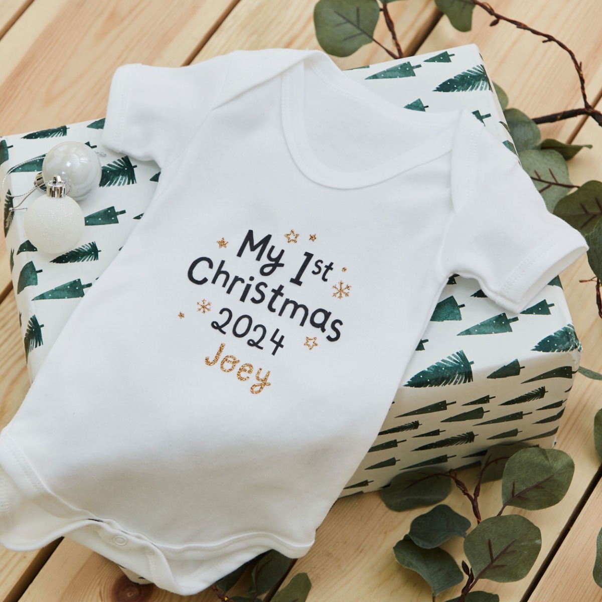 Personalised My 1st Christmas Bodysuit