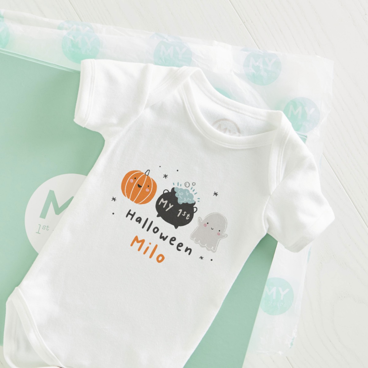 Personalised My 1st Halloween Pumpkin Bodysuit