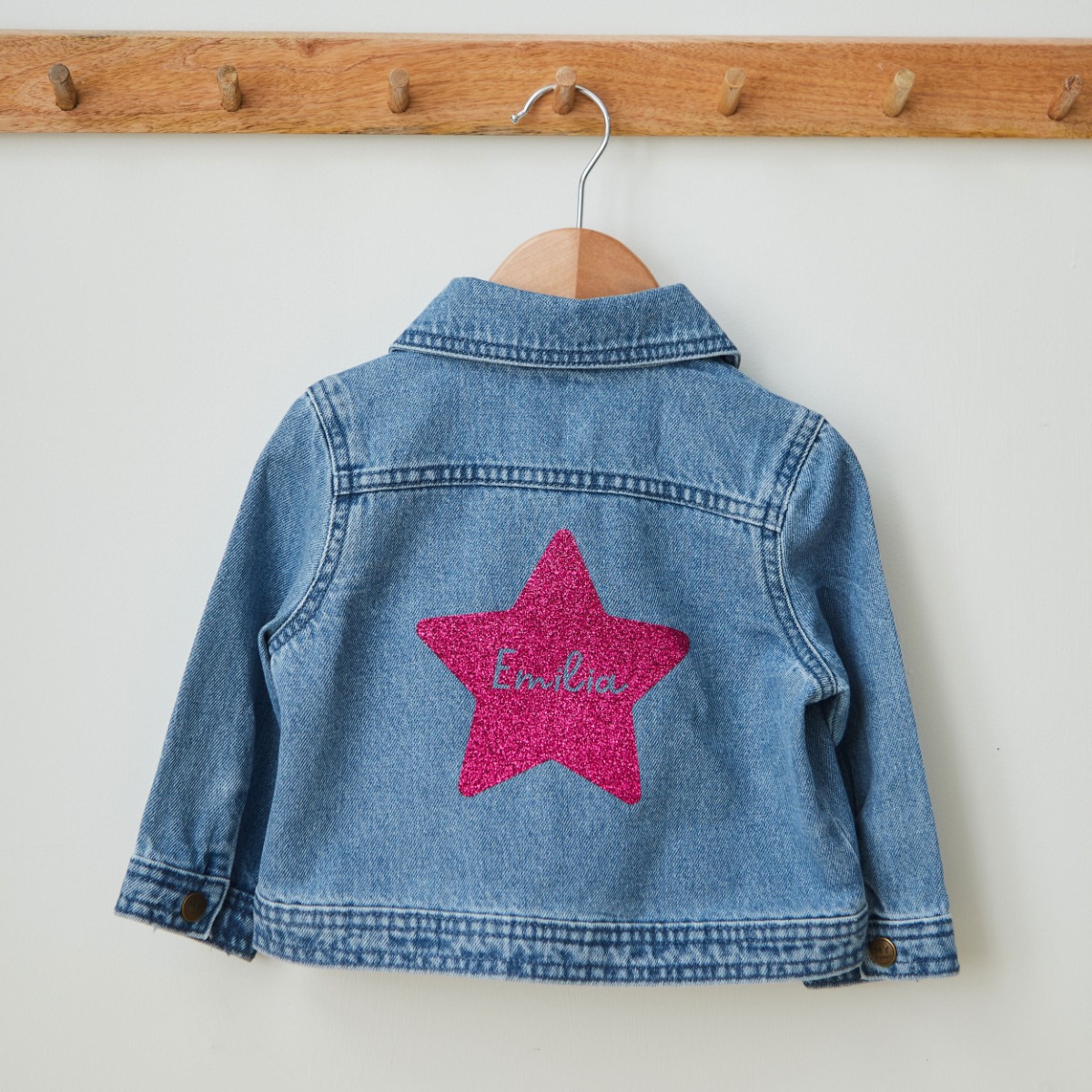 Personalised Star Denim Jacket