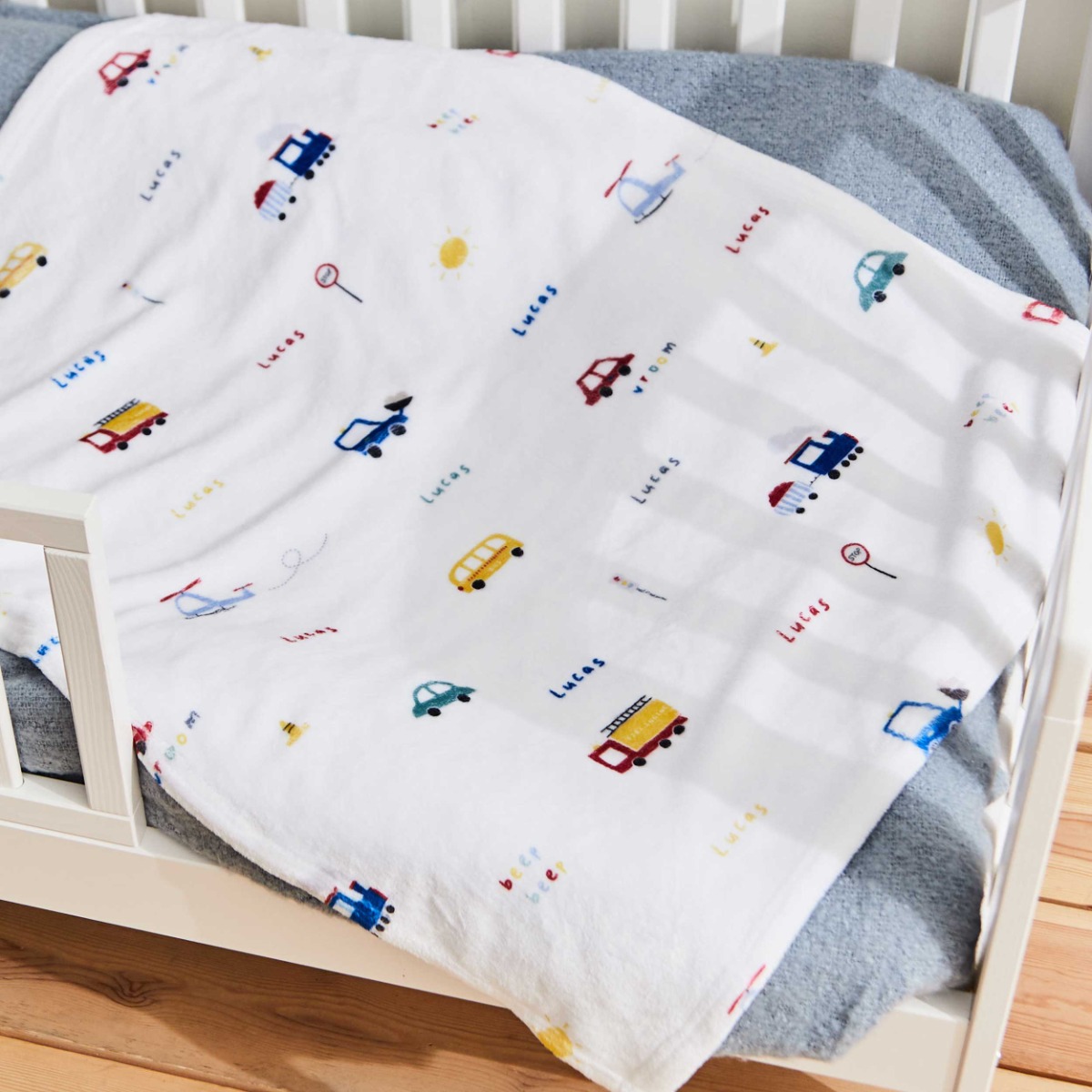 Personalised Transport Fleece Blanket