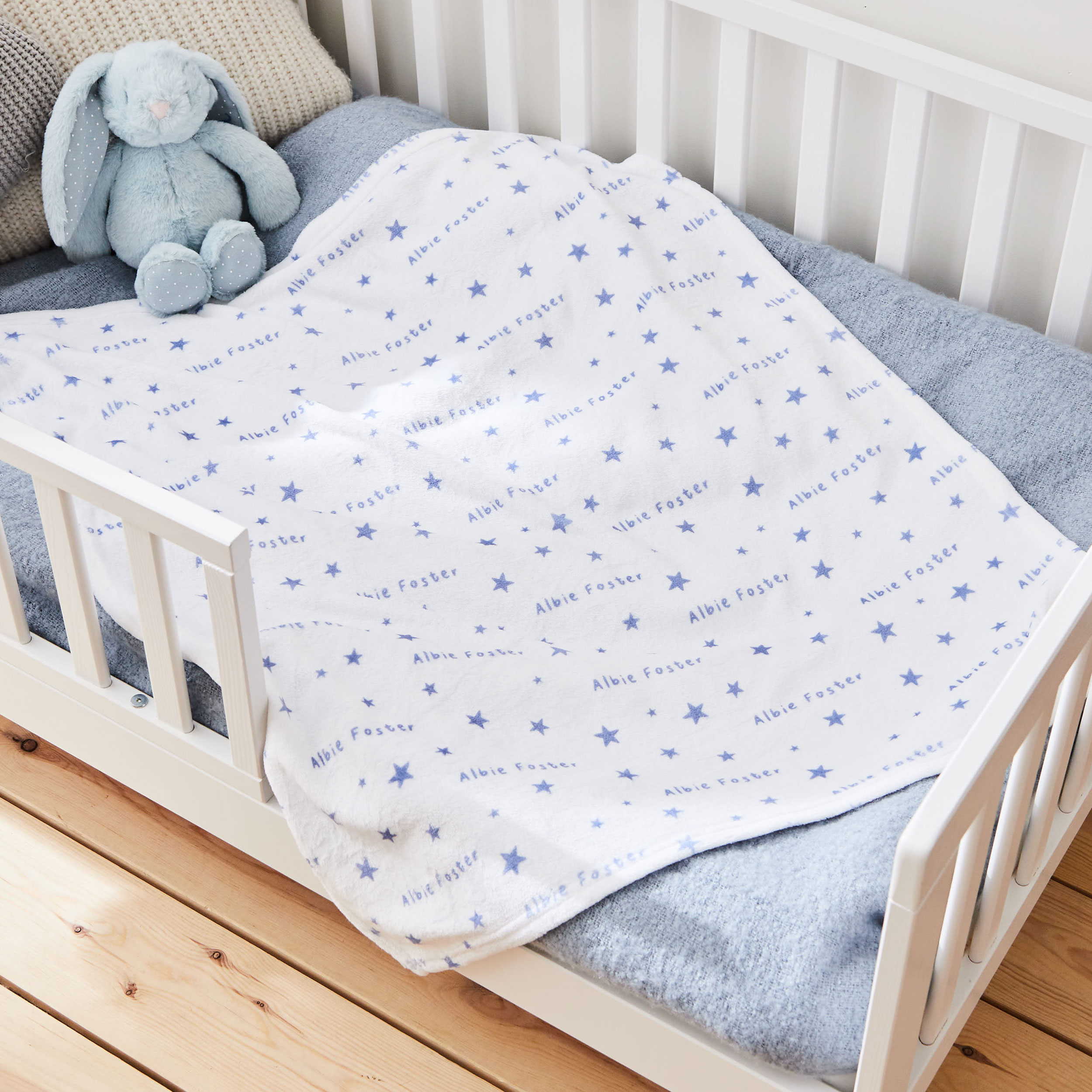 Personalised Star Fleece Blanket