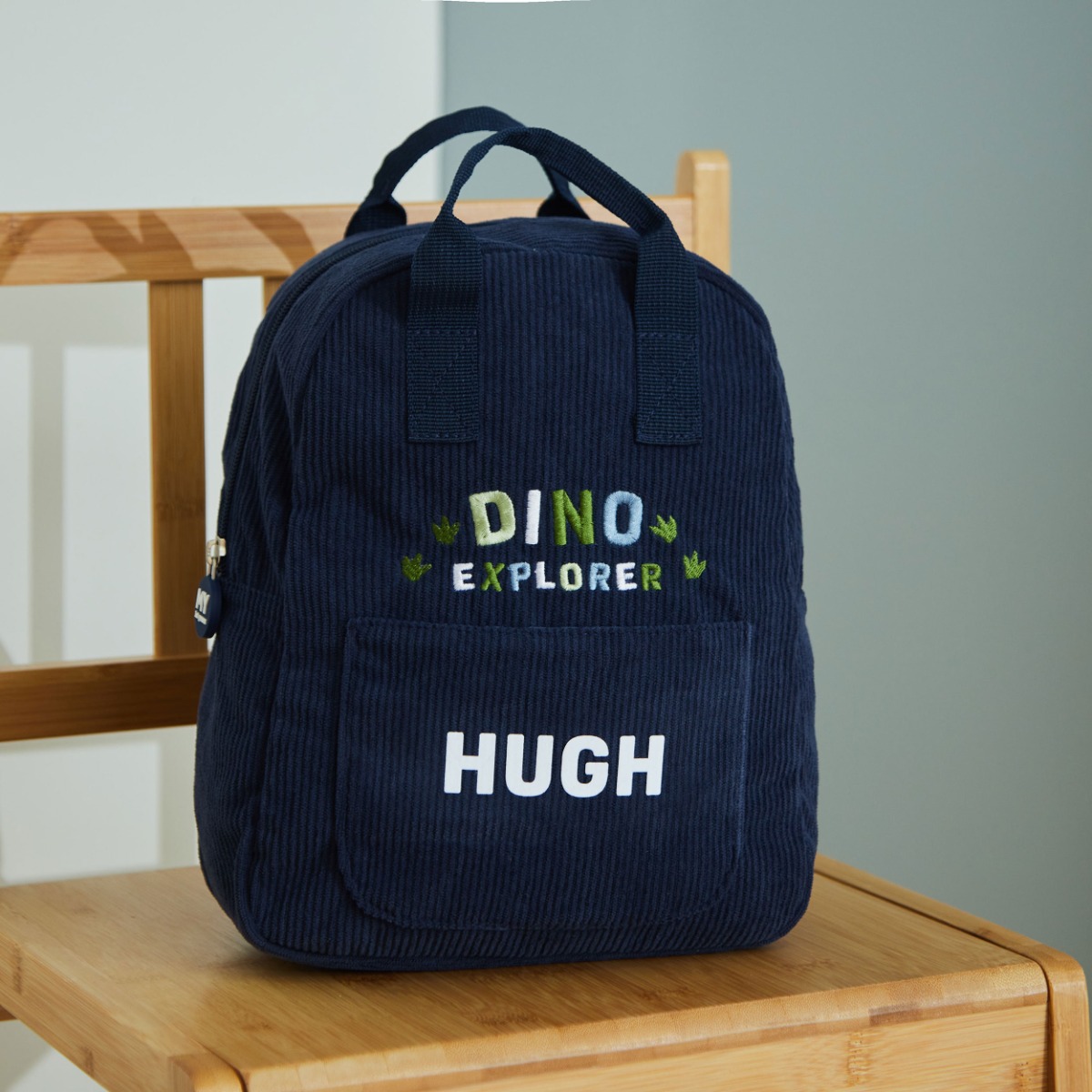 Personalised Natural History Museum Dino Explorer Cord Backpack