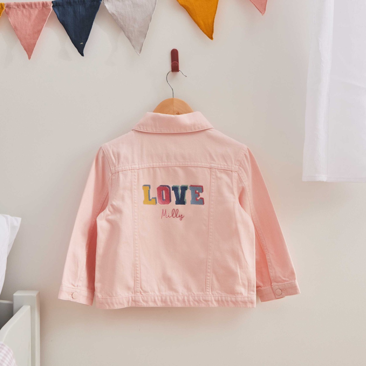 Personalised LOVE Denim Jacket