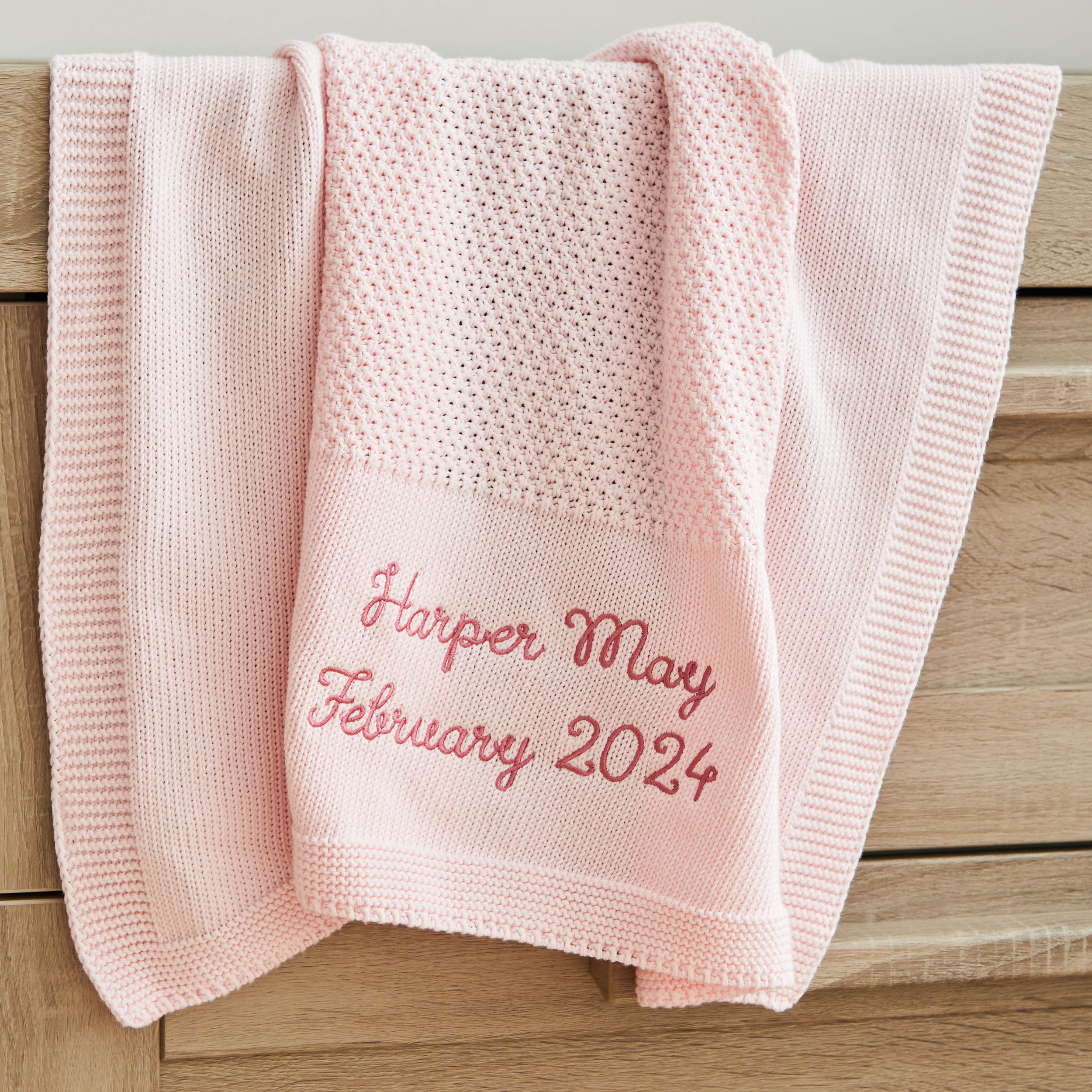 Personalised Light Birthdate Shawl