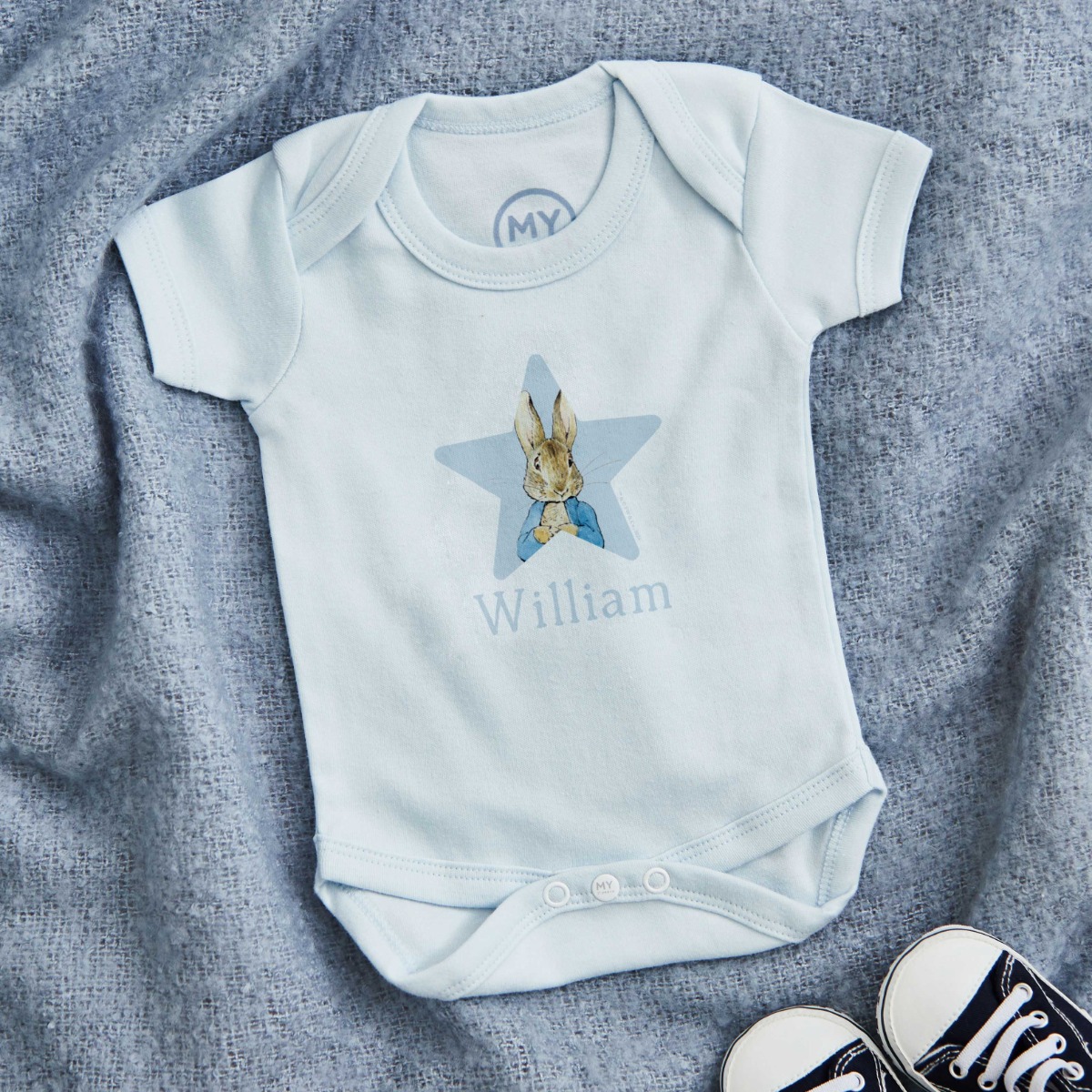 Personalised Star Peter Rabbit Bodysuit