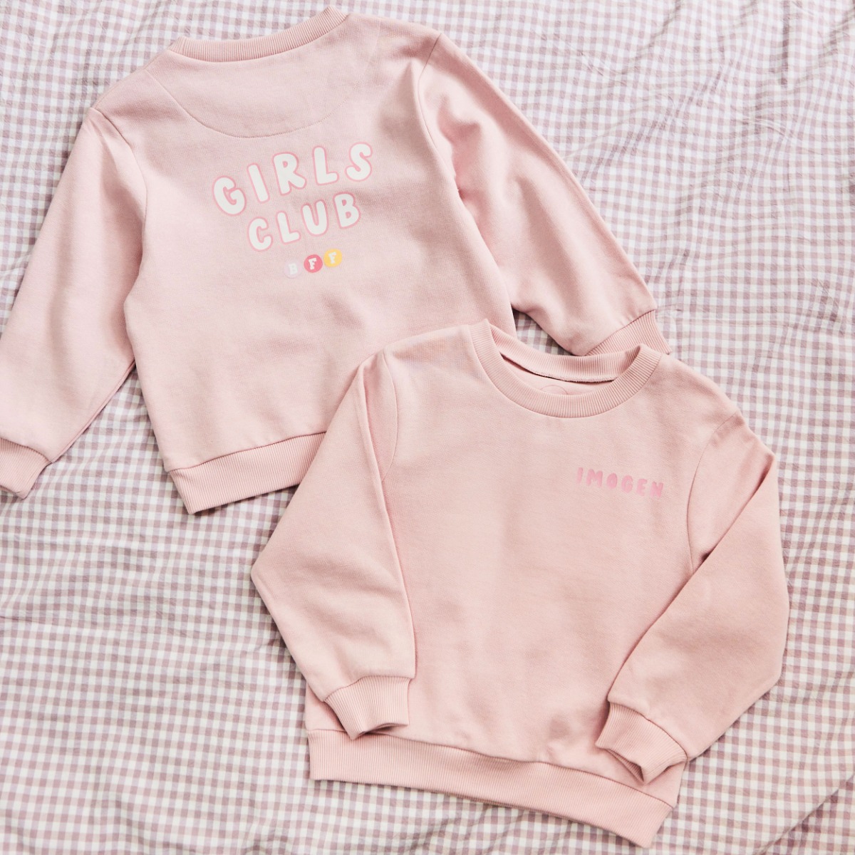 My Kids Personalised Girls Club Sweatshirt