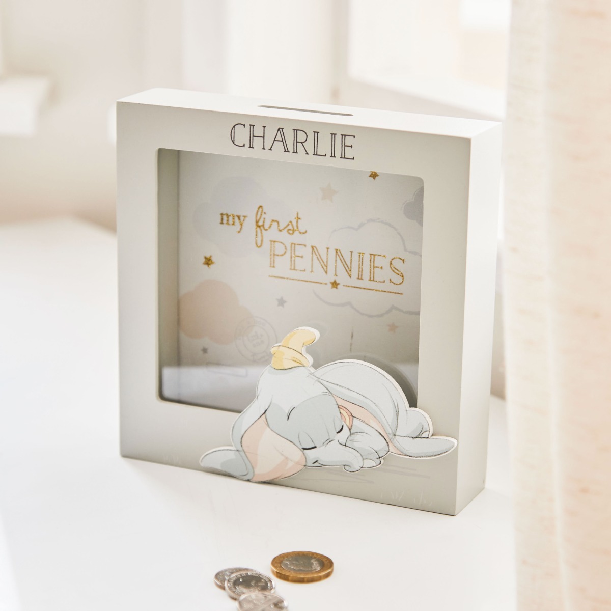 Personalised Dumbo Money Box