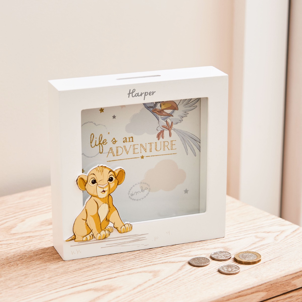 Personalised Disney Lion King Money Box