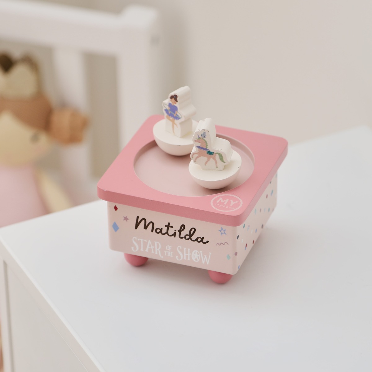 Personalised Wooden Little Performer Music Box