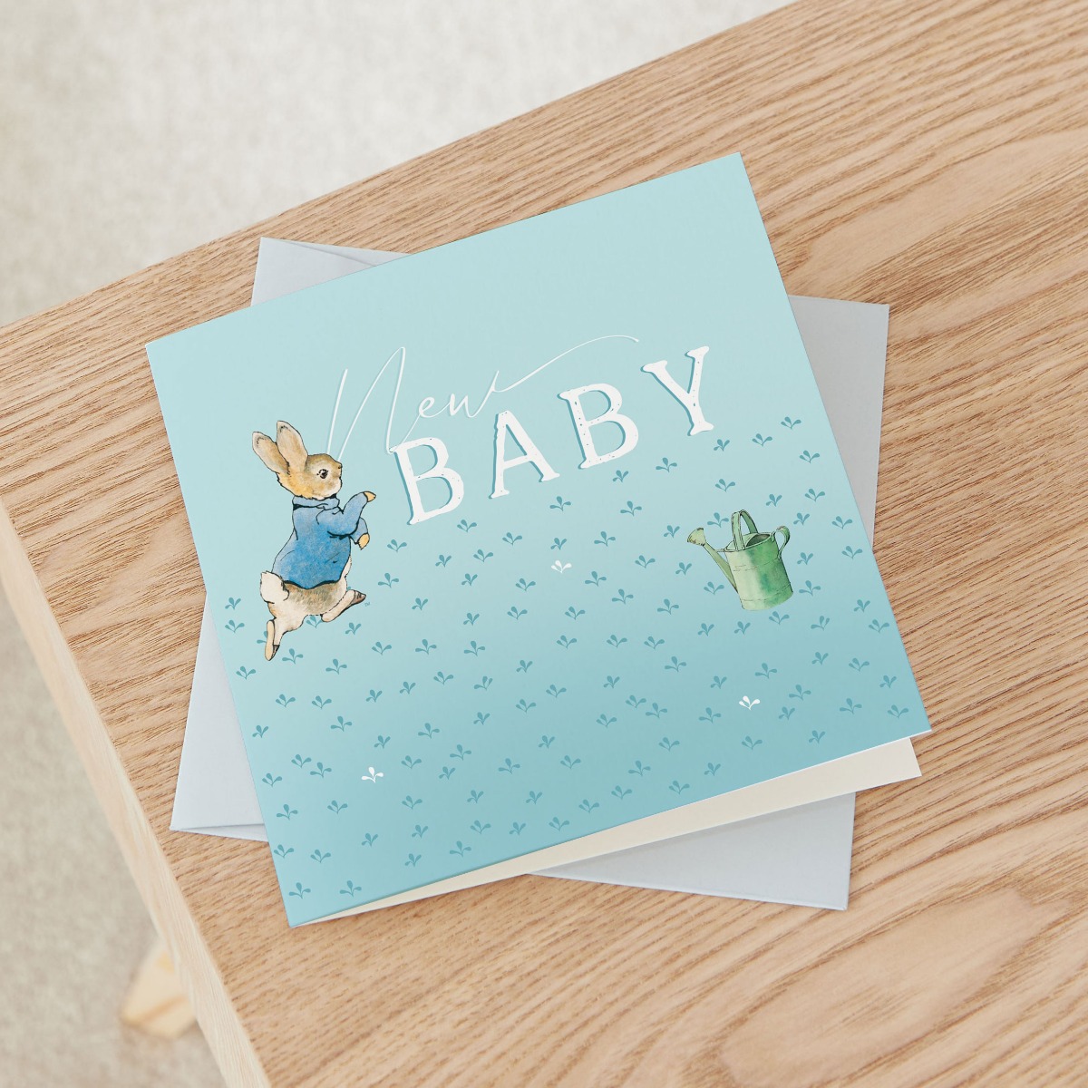 Personalised Peter Rabbit New Baby Greetings Card